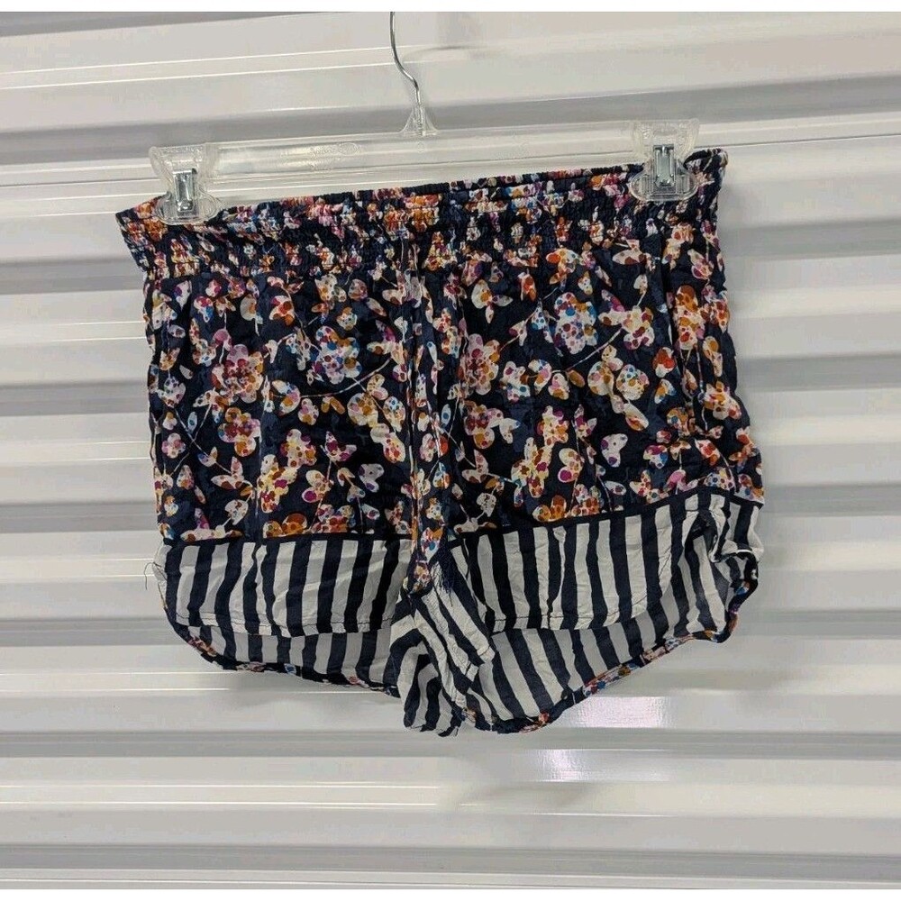 Vera Bradley Boho Size Small Navy & White With Colorful Print Flowy Shorts